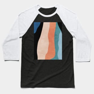 Abstract Colour Orange Artwork Baseball T-Shirt